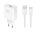  Honor hálózati töltő USB-A aljzat (5V/2A, 66W, gyorstöltő + USB-C kábel) fehér (HN-110600E00) 