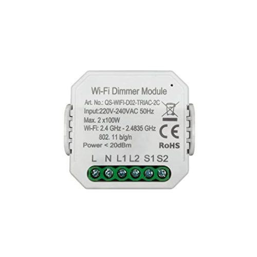  SMARTZILLA Tuya WIFI kapcsoló mögé rejthető, 1 csatornás dimmelhető kapcsoló okosító (2046107) 