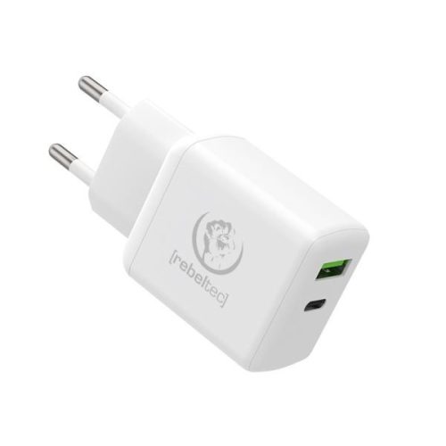  Rebeltec H200 Turbo USB-A - USB-C hálózati töltő fehér 