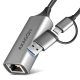  Axagon USB A+C Gigabit Ethernet hálózati adapter (ADE-TXCA) 