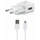  Samsung USB-A hálózati töltő 5V/2A 15W + USB-A - microUSB kábel 150cm  fehér "Gigapack csomagolás" (EP-TA200EWE + ECB-DU4EWE) 