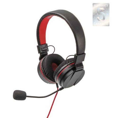  snakebyte HeadSet S Nintendo Switch gaming fejhallgató fekete-piros (SB913112) 
