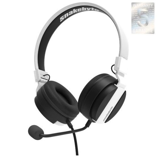  snakebyte HeadSet 5 PS5 gaming fejhallgató fekete-fehér (SB916083) 