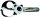  Fiskars gyermekolló 13cm panda (1004613) 