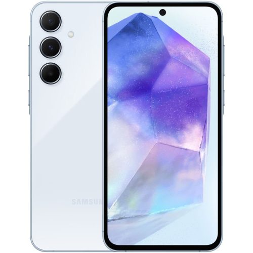  Samsung Galaxy A55 5G 8/256GB Dual-Sim mobiltelefon király jegeskék (SM-A556BLBC) 