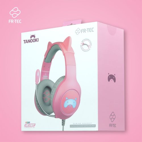  FR-TEC TANOOKI gaming headset rózsaszín (FT2021) 