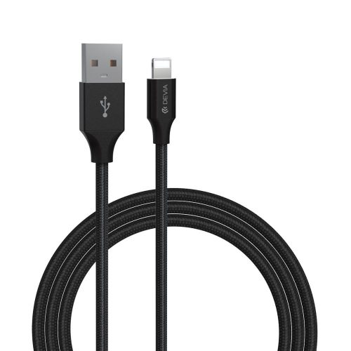  Devia EC404 USB-A - Lightning töltőkábel 1m fekete 