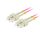 Lanberg Optikai patch kábel MM SC/UPC-SC/UPC duplex 2m LSZH OM4 50/125 3.0mm lila (FO-SUSU-MD41-0020-VT) 