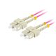  Lanberg Optikai patch kábel MM SC/UPC-SC/UPC duplex 2m LSZH OM4 50/125 3.0mm lila (FO-SUSU-MD41-0020-VT) 