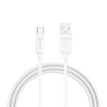  Recci RCTP200W USB Type-C - USB-A adat- és töltőkábel 2m fehér 
