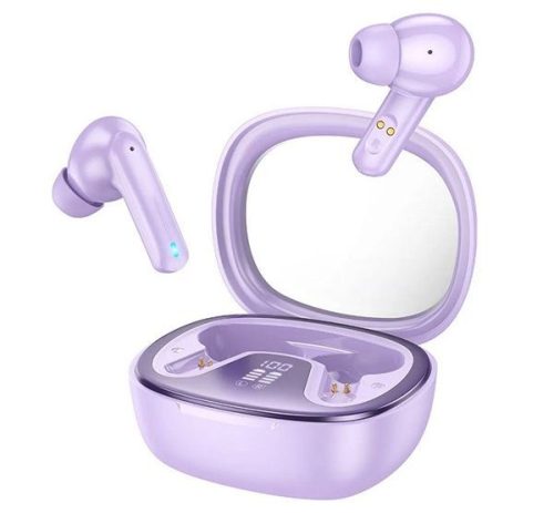  Hoco EQ6 TWS Bluetooth fülhallgató lila 