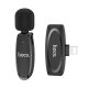  Hoco L15 Lightning csiptetős Bluetooth mikrofon fekete 