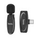  Hoco L15 USB-C csiptetős Bluetooth mikrofon fekete 