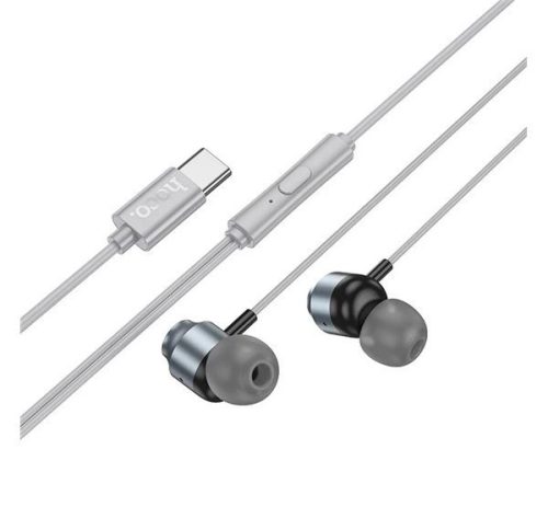  HOCO M122 USB-C fülhallgató metál szürke 