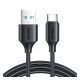  Joyroom USB-A - USB-C kábel 3A 2m fekete (S-UC027A9_B_200) 