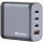  Verbatim 140W 4-Port (2xUSB-C PD 140W/1xUSB-C PD 20W/1xUSB-A QC 3.0) GaN EU/UK hálózati töltő (32203) 