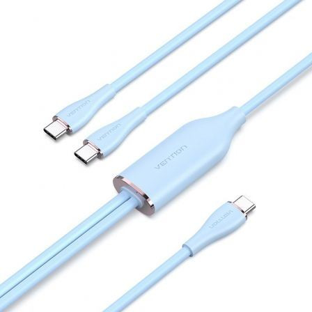  Vention USB-C 2.0 -> 2xUSB-C kábel 1,5m kék (CTMSG) 