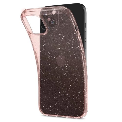  Spigen Liquid Crystal Glitter iPhone 15 Plus tok rózsaszín-csillámos (ACS06649) 