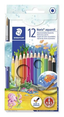  STAEDTLER Akvarell ceruza készlet ecsettel 12 különböző szín (TS14410NC12) 