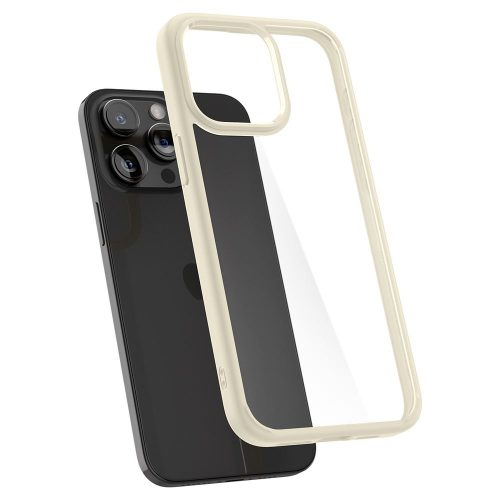  Spigen Ultra Hybrid iPhone 15 Pro Max tok átlátszó-bézs (ACS06571) 
