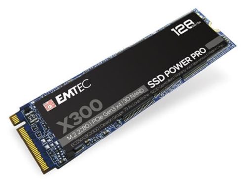  128GB Emtec X300 M2 NVMe SSD meghajtó (ECSSD128GX300) 