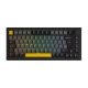  Akko 5075S Black&Gold Bluetooth / vezeték nélküli / USB-C angol gaming V3 Cream Yellow pro mechanikus billentyűzet 