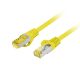  Lanberg CAT6A S/FTP LSZH kábel 0.5m sárga (PCF6A-10CU-0050-Y) 