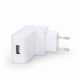  Gembird 1xUSB-A hálózati töltő fehér 2.1A (EG-UC2A-02-W) 