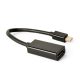  Gembird Cablexpert 4K mini DisplayPort adapter fekete (A-mDPM-DPF4K-01) 