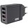  Verbatim 30W 4-Port (1xUSB-C PD 20W / 1xUSB-A QC 3.0 / 2xUSB-A 10W) EU hálózati töltő fekete (49700) 