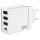  Verbatim 30W 4-Port (1xUSB-C PD 20W / 1xUSB-A QC 3.0 / 2xUSB-A 10W) EU hálózati töltő fehér (49701) 