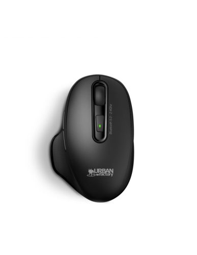  Urban Factory ONLEE Pro Dual vezeték nélküli (Bluetooth és 2.4Ghz) újratölthető egér fekete (BTM10UF) 