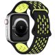  Gigapack Apple Watch Series 9 41mm kicsi szilikon pótszíj fekete-sárga (GP-149558) 