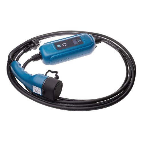  Akyga Type2 LCD 1-fázisú 16A 3.8kW kábel 5m elektromos autókhoz (AK-EC-07) 