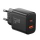  Joyroom JR-TCF05 USB-A/USB-C 20W hálózati töltő fekete 
