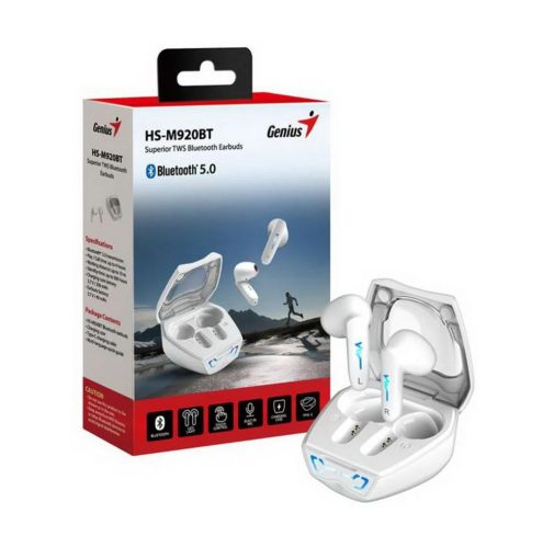  Genius HS-M920BT TWS Bluetooth fülhallgató fehér (31710024400) 