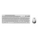  Genius SlimStar 8230 vezeték nélküli billentyűzet fehér + egér (31340015404) 