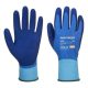  PORTWEST Liquid Pro tenyerén mártott latex védőkesztyű S-es méret kék (AP80B4RS) 