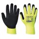  PORTWEST Hi-Vis Grip tenyerén mártott nylon védőkesztyű, L-es méret sárga-fekete (A340YERL) 