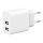  Gembird 2xUSB-A hálózati töltő fehér (TA-UC-2A12-01) 