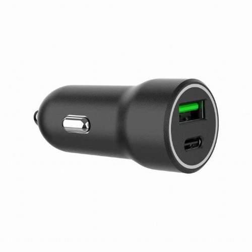  Gembird 1xUSB-A, 1xUSB-C autós töltő 20W fekete (TA-UC-A2PDQC20-CAR-01) 