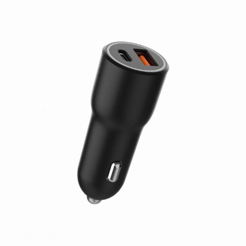  Gembird 1xUSB-A, 1xUSB-C autós töltő 38W fekete (TA-UC-AC2PDQC38-CAR-01) 