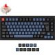  Keychron Q1 V2 USB angol Gateron G Pro Red mechanikus billentyűzet fekete (Q1-M1-UK) 