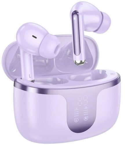  Hoco EQ10 TWS Bluetooth fülhallgató lila 