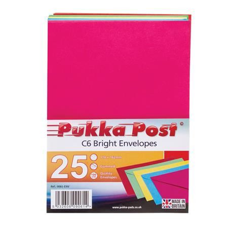  Pukka Pad Bright szilikonos boríték C6 vegyes színek (9061-ENV) 