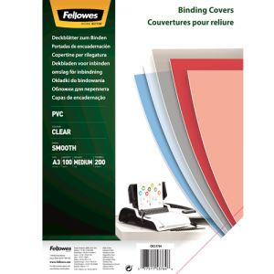  Fellowes víztiszta előlap spirálozáshoz, 200 mikron, A3 (53764) 