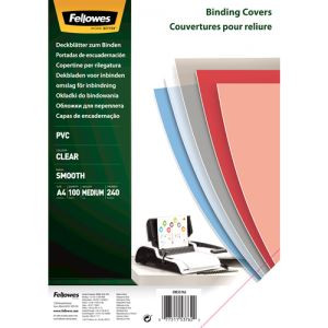  Fellowes víztiszta előlap spirálozáshoz, 240 mikron, A4 (53762) 