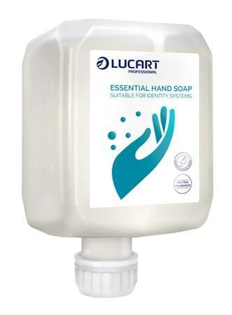  Lucart Identity Essential habszappan utántöltő 6x0,8 liter fehér (89811000) 