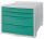  Esselte Colour'Breeze 4-fiókos irattároló zöld-fehér (626285) 