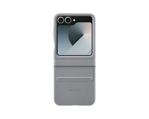  Samsung Galaxy Z Flip6 vegán bőrtok szürke (EF-VF741PJEGWW) 